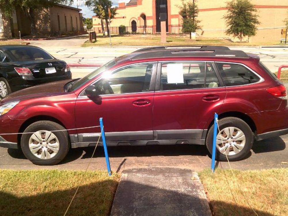 2011 Ruby Red Pearl /Warm Ivory Cloth Int Subaru Outback 2.5i (4S4BRCAC5B3) with an 2.5L H4 DOHC 16V engine, Continuously Variabl transmission, located at 116 N. Frazier Street, Conroe, TX, 77301, (936) 647-0690, 30.308662, -95.460480 - Photo #3