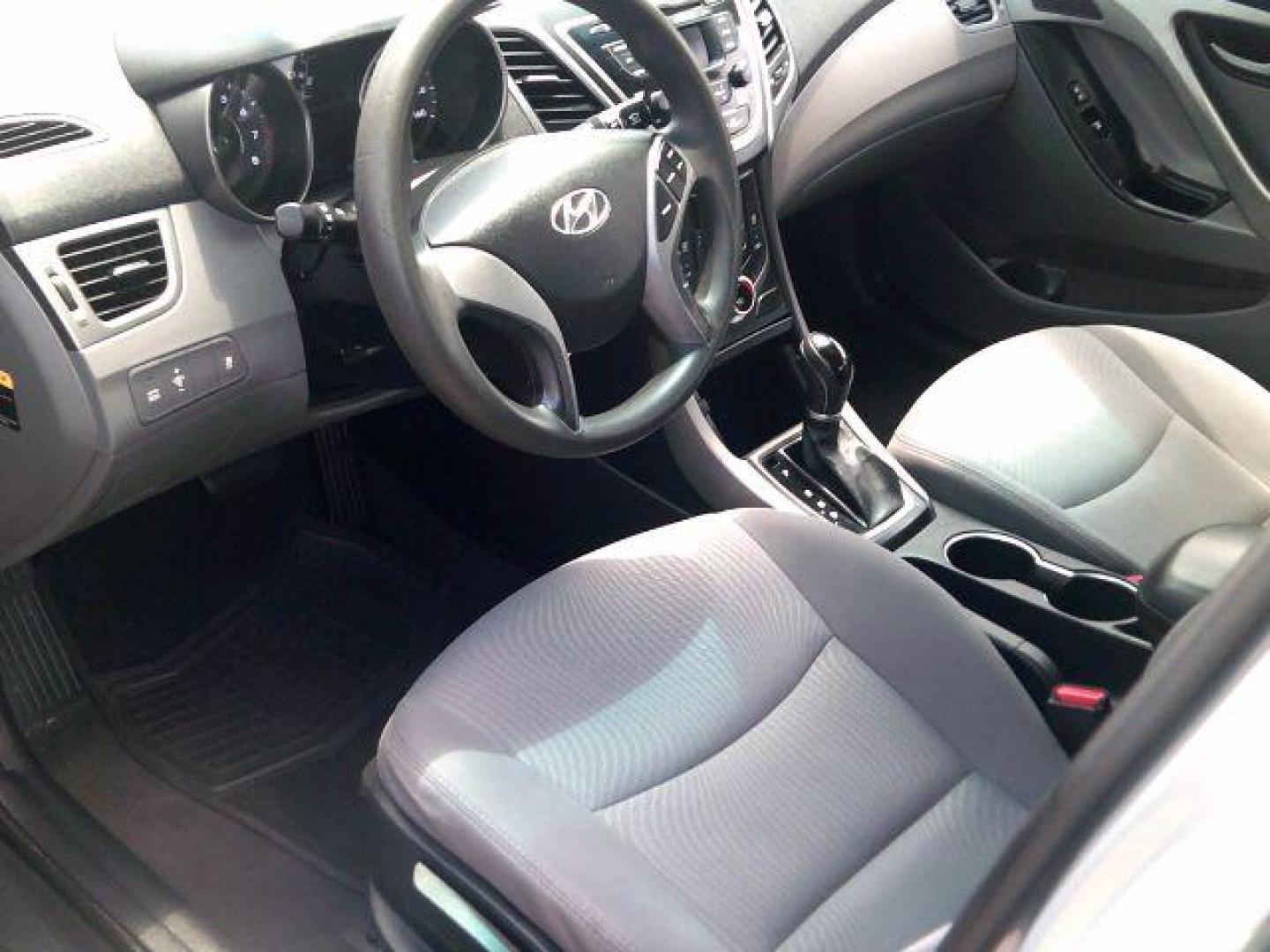 2016 Gray /Gray Leather Hyundai Elantra Value Edition (5NPDH4AE6GH) with an 1.8L engine, AUTOMATIC transmission, located at 116 N. Frazier Street, Conroe, TX, 77301, (936) 647-0690, 30.308662, -95.460480 - Photo#7