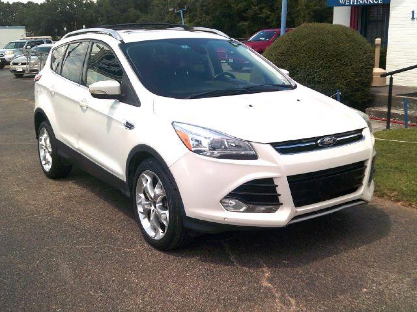 2013 White Platinum Tricoat /Charcoal Black Ford Escape Titanium (1FMCU0J99DU) with an EcoBoost 2L I-4 gasoline direct injection engine, located at 116 N. Frazier Street, Conroe, TX, 77301, (936) 647-0690, 30.308662, -95.460480 - Photo#1